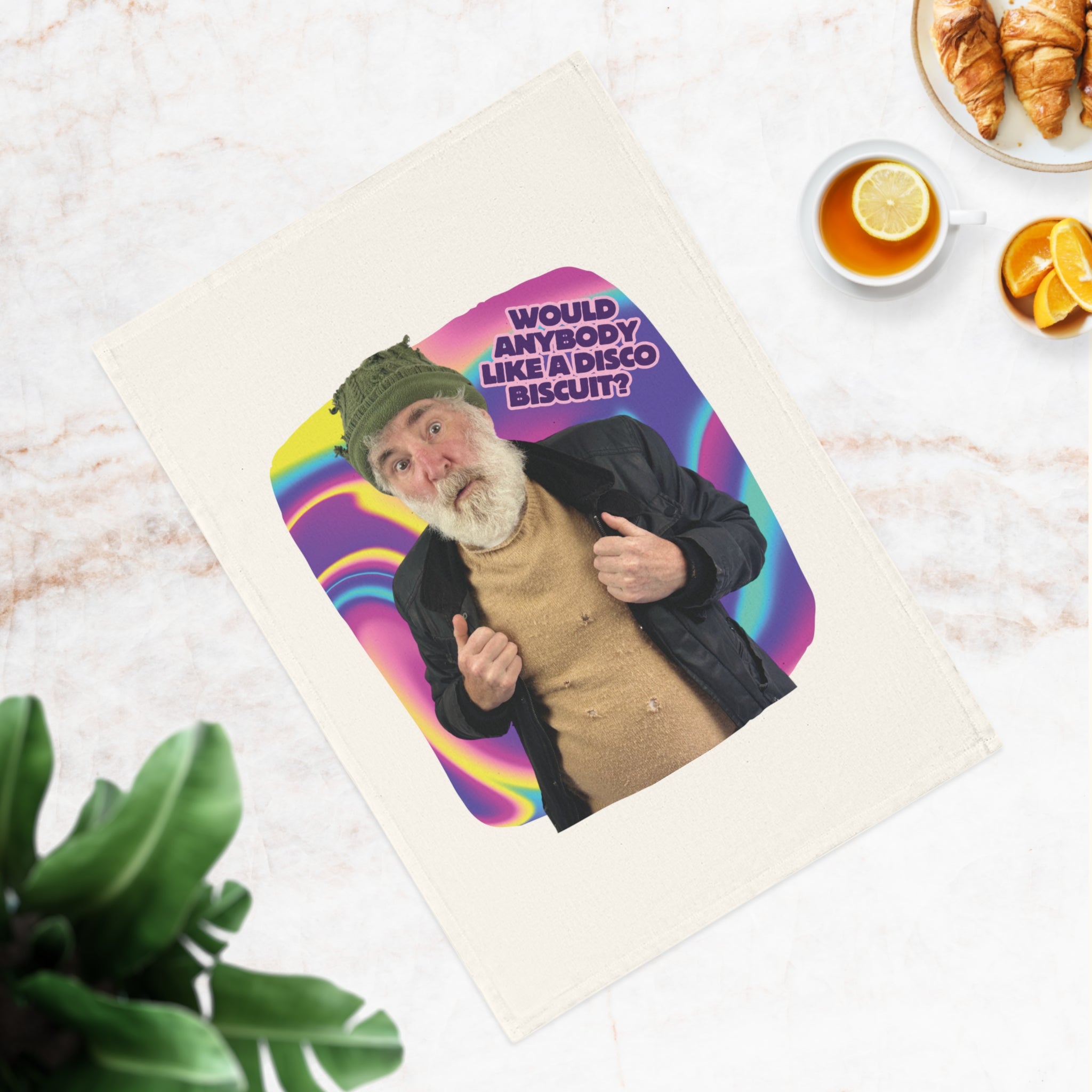 Disco Biscuit! Cotton Tea Towel