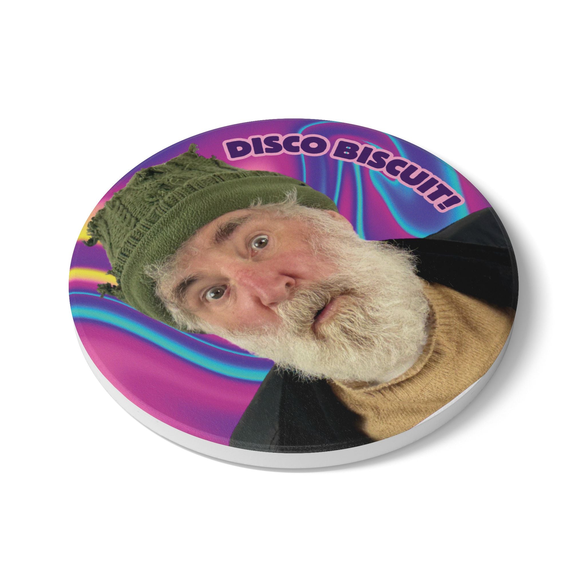 Disco Biscuit! Ceramic Coaster