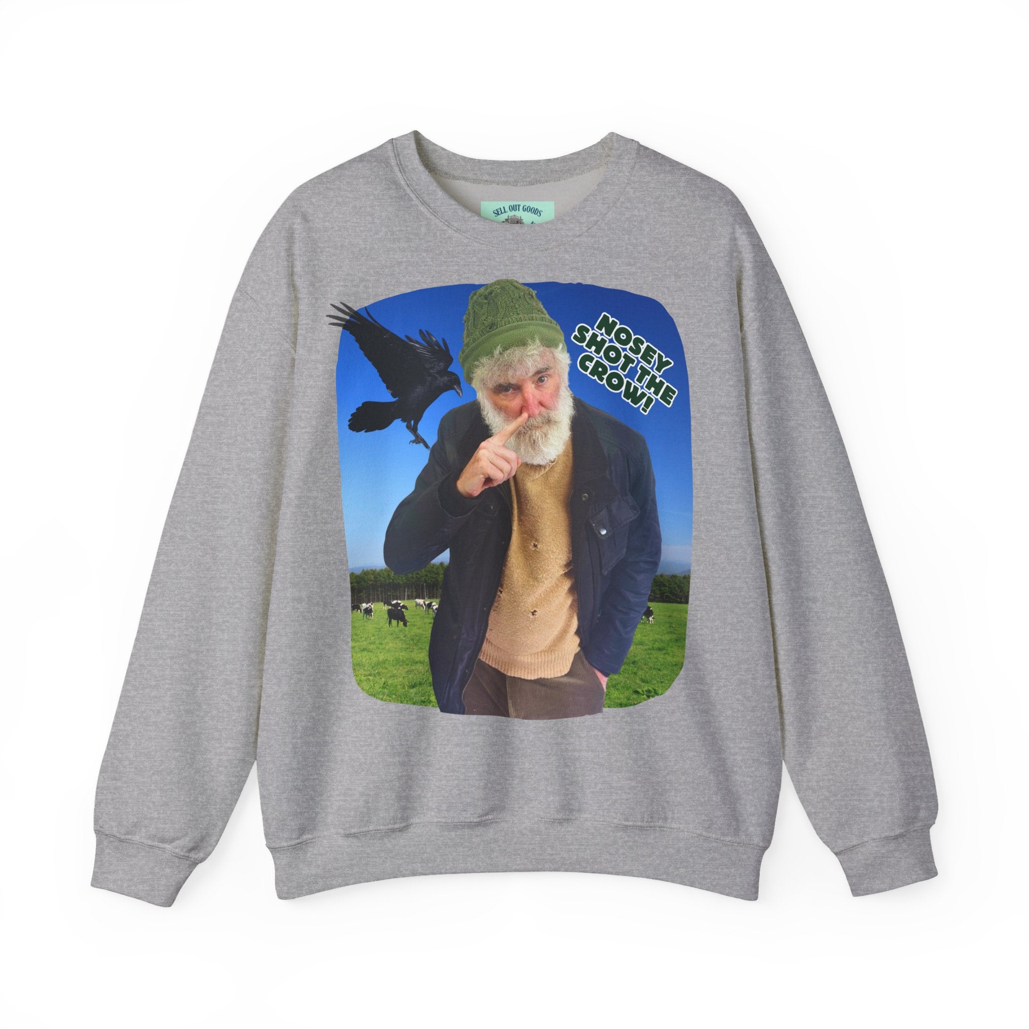 Nosey Shot The Crow! Unisex Crewneck Sweatshirt