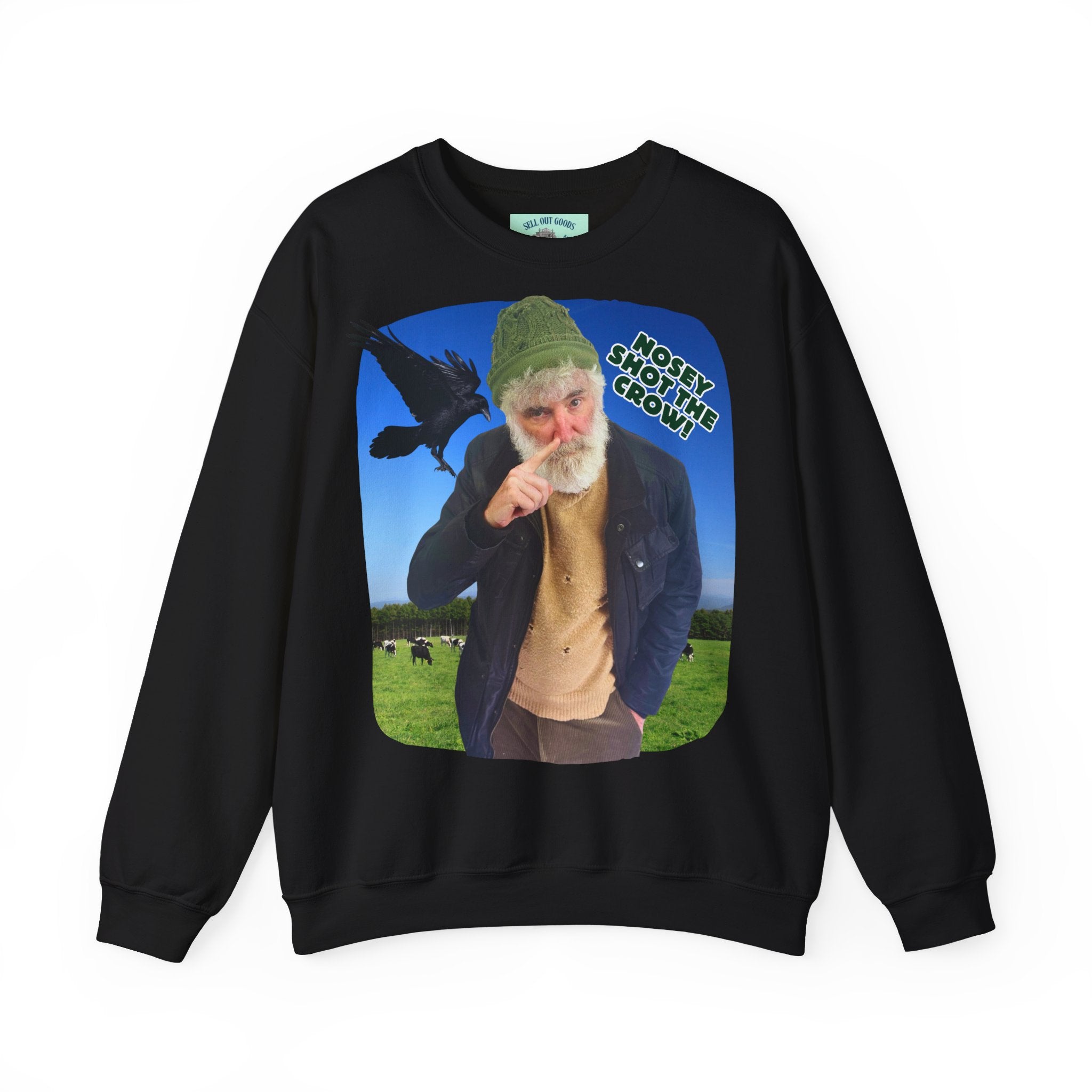 Nosey Shot The Crow! Unisex Crewneck Sweatshirt