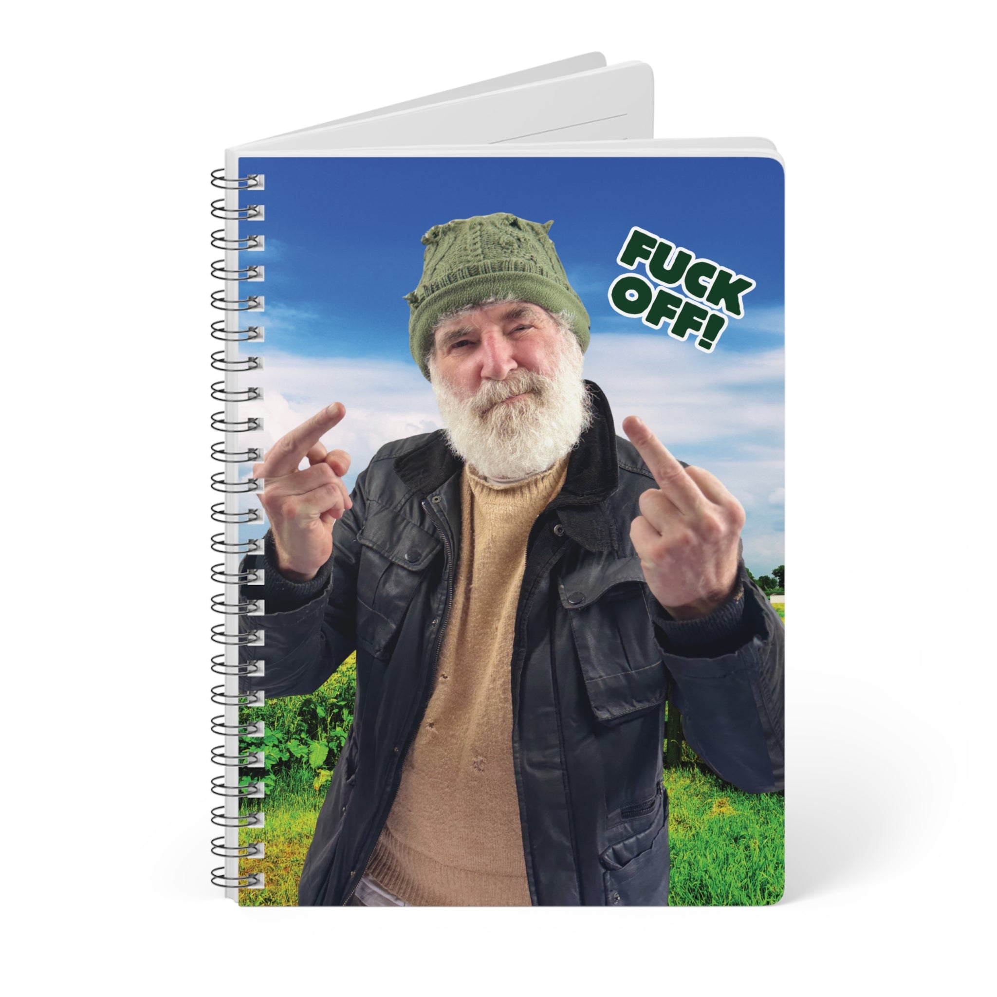 F Off! Wire‑bound Notebook