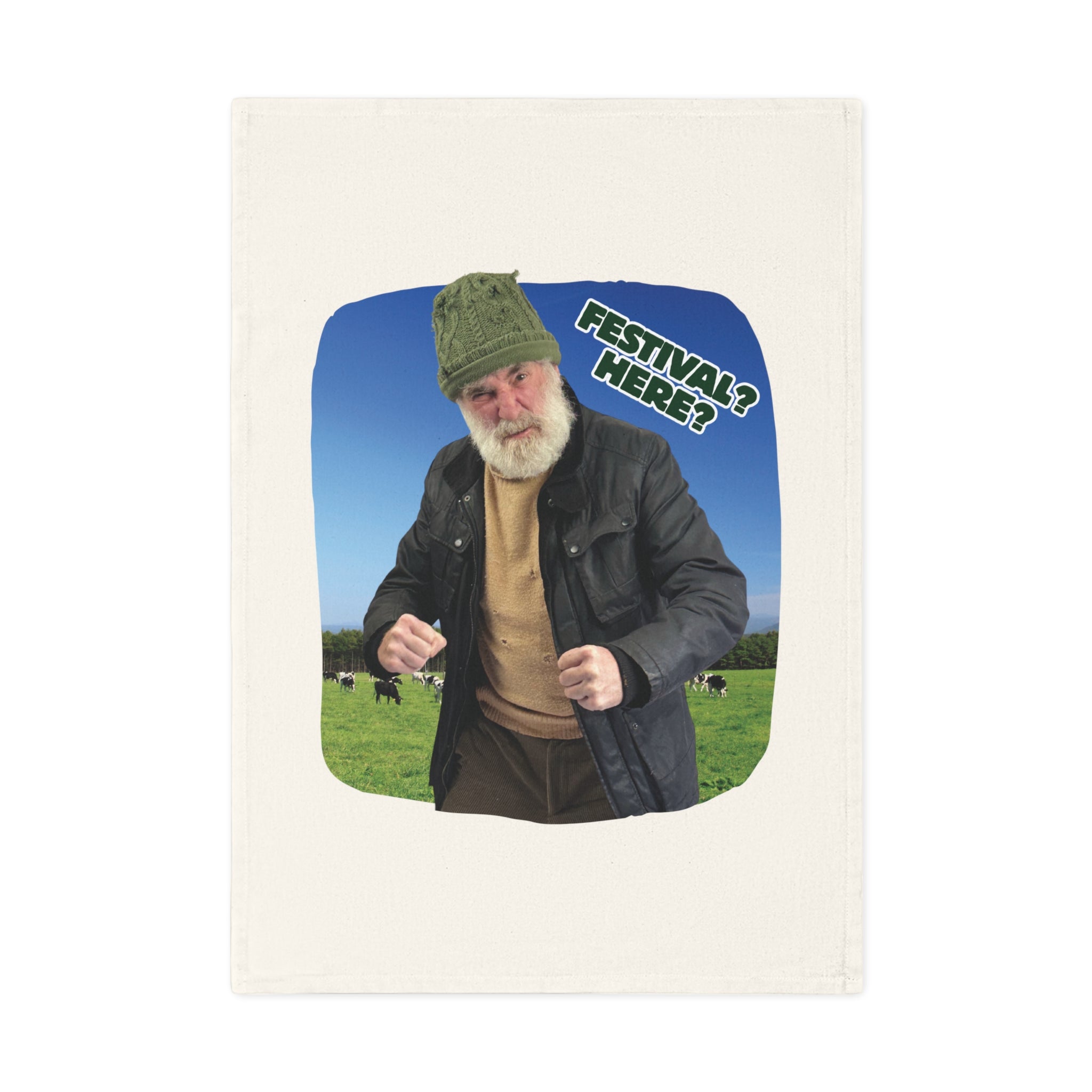 Festival? Here? Cotton Tea Towel