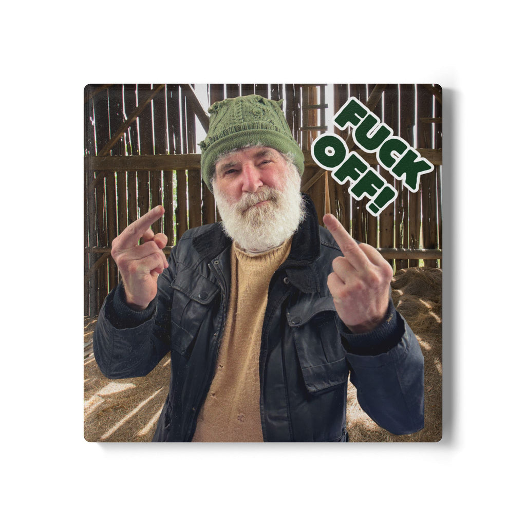 F-Off! Ceramic Coaster