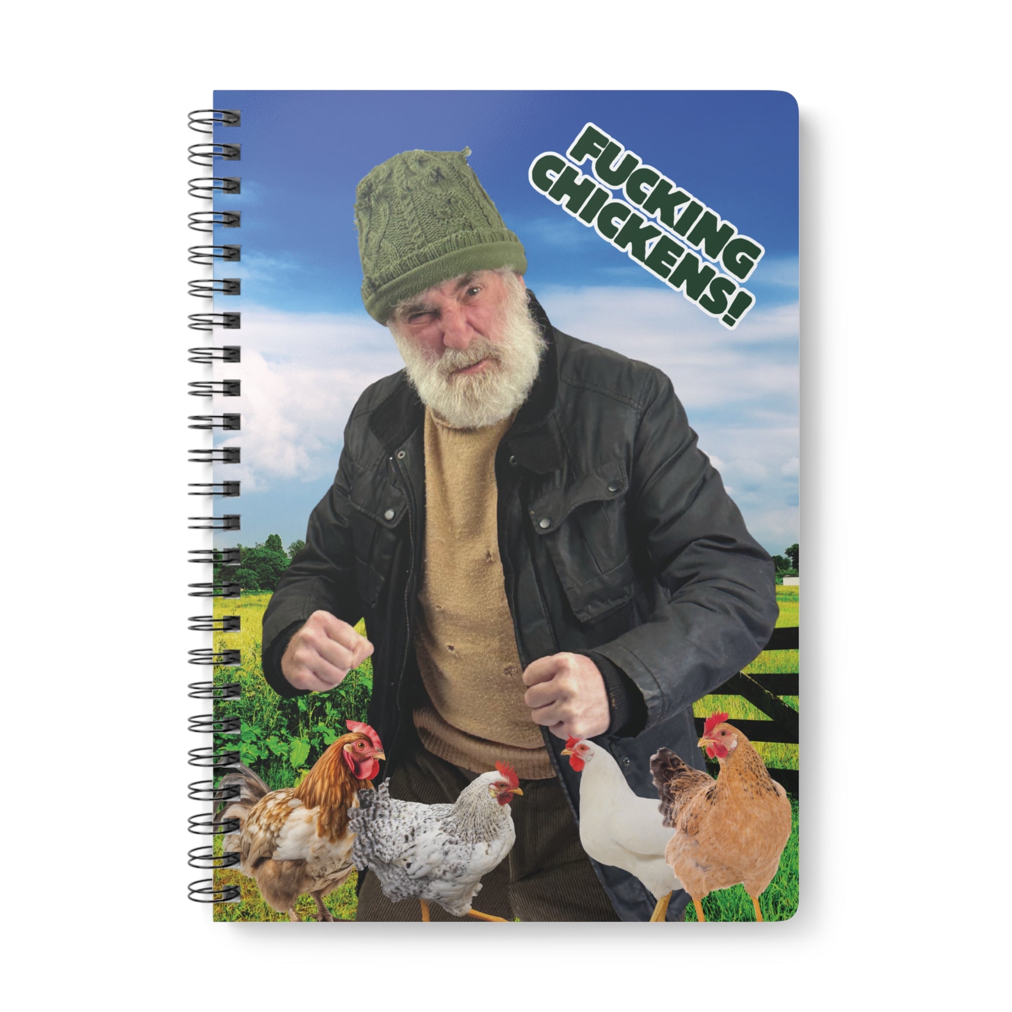 Chickens! Wire‑bound Notebook