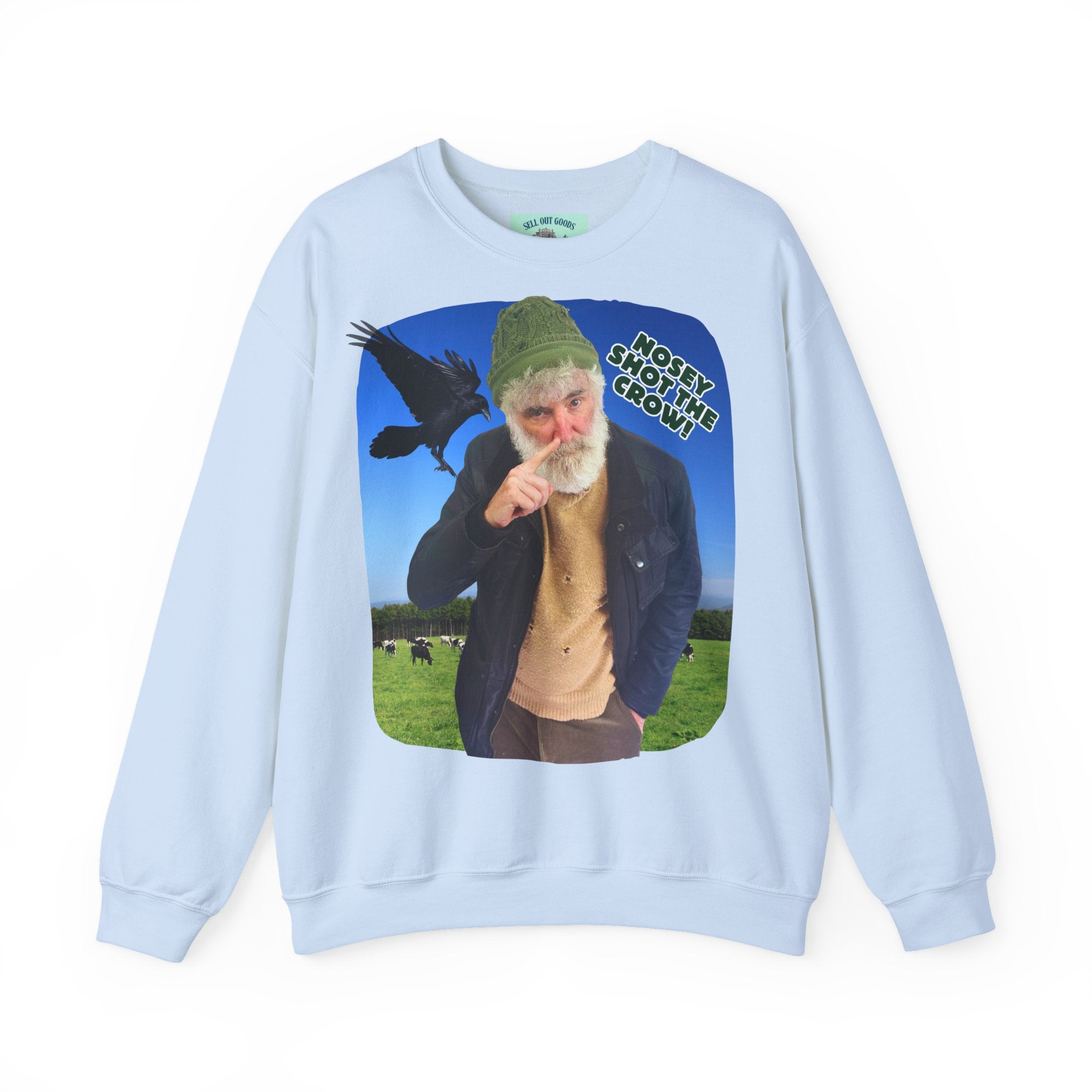 Nosey Shot The Crow! Unisex Crewneck Sweatshirt