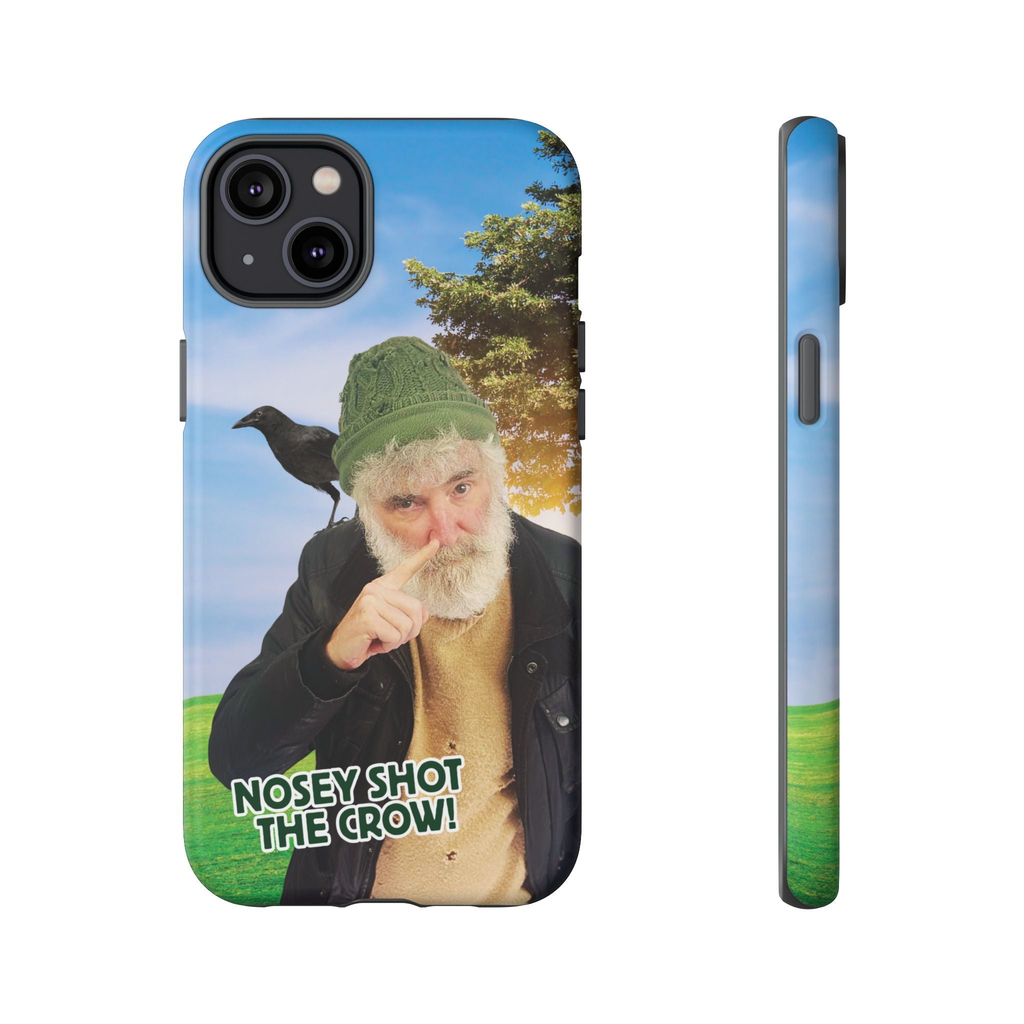 Nosey Shot The Crow! Tough Phone Case (iPhone)
