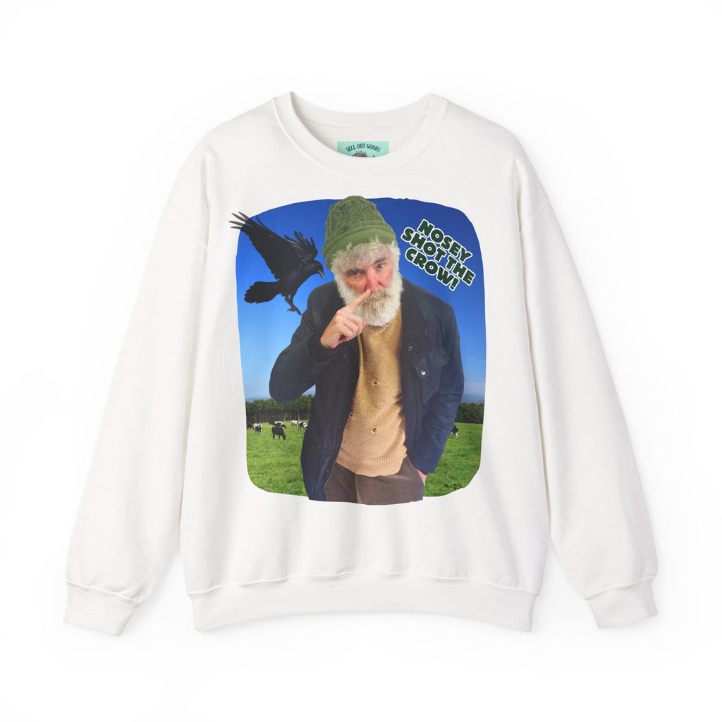 Nosey Shot The Crow! Unisex Crewneck Sweatshirt