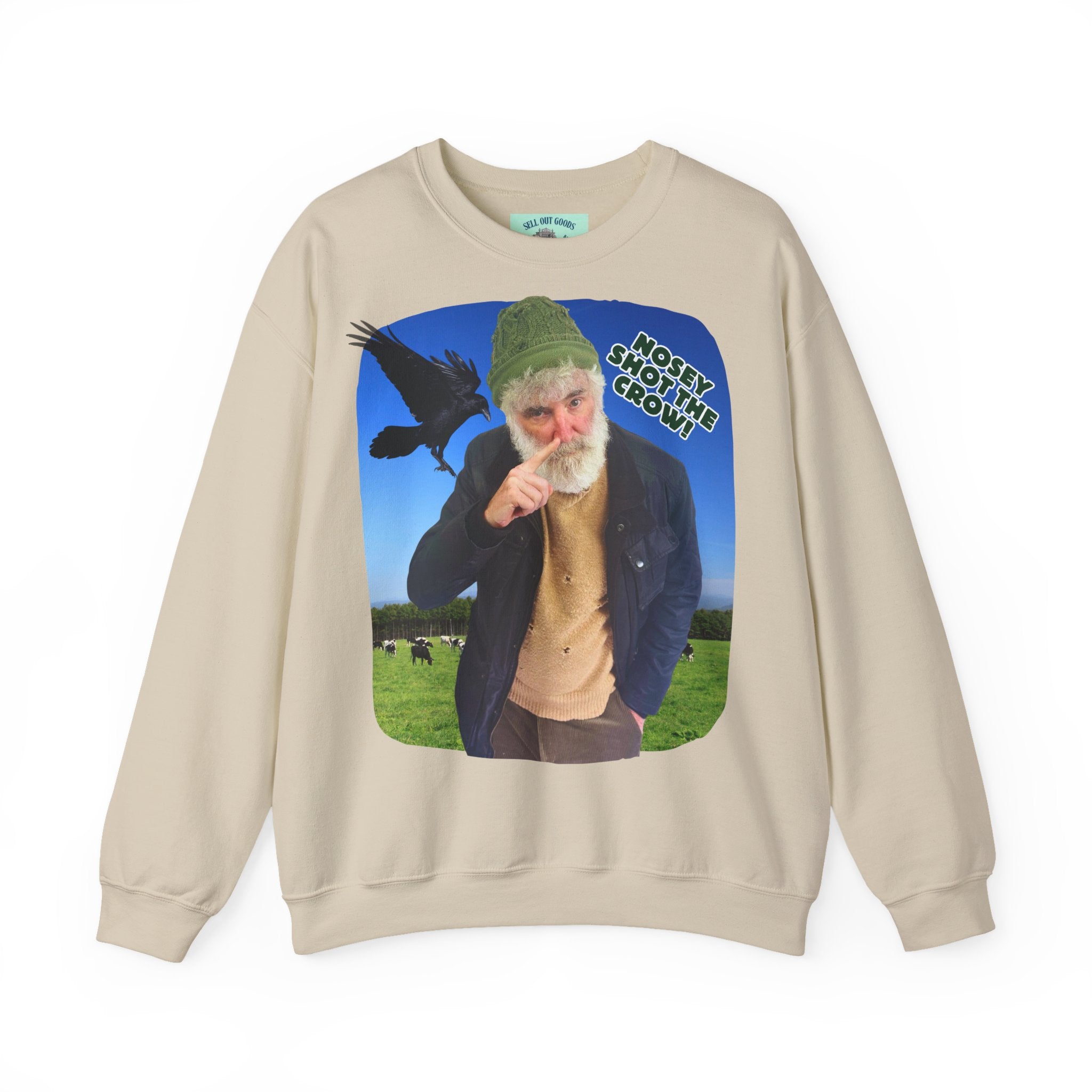 Nosey Shot The Crow! Unisex Crewneck Sweatshirt