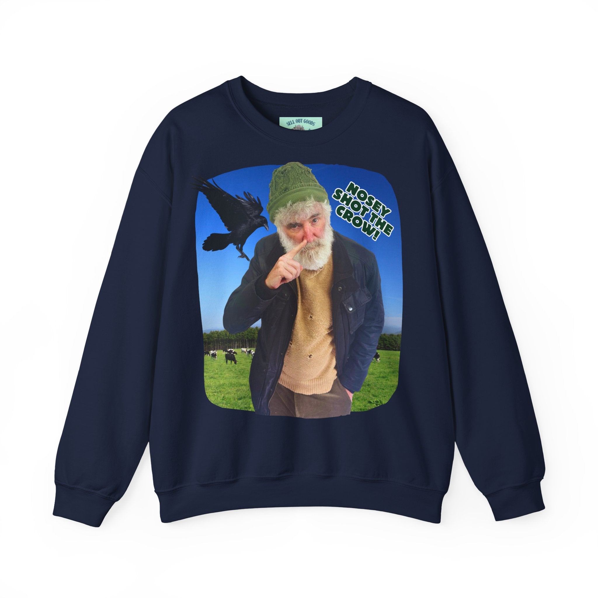 Nosey Shot The Crow! Unisex Crewneck Sweatshirt