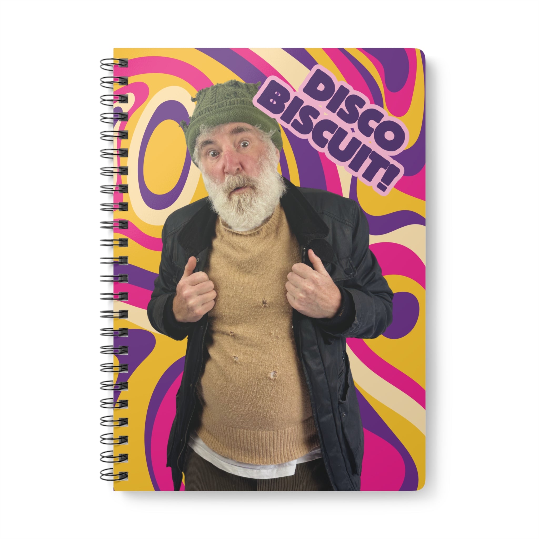 Disco Biscuit! Wire‑bound Notebook