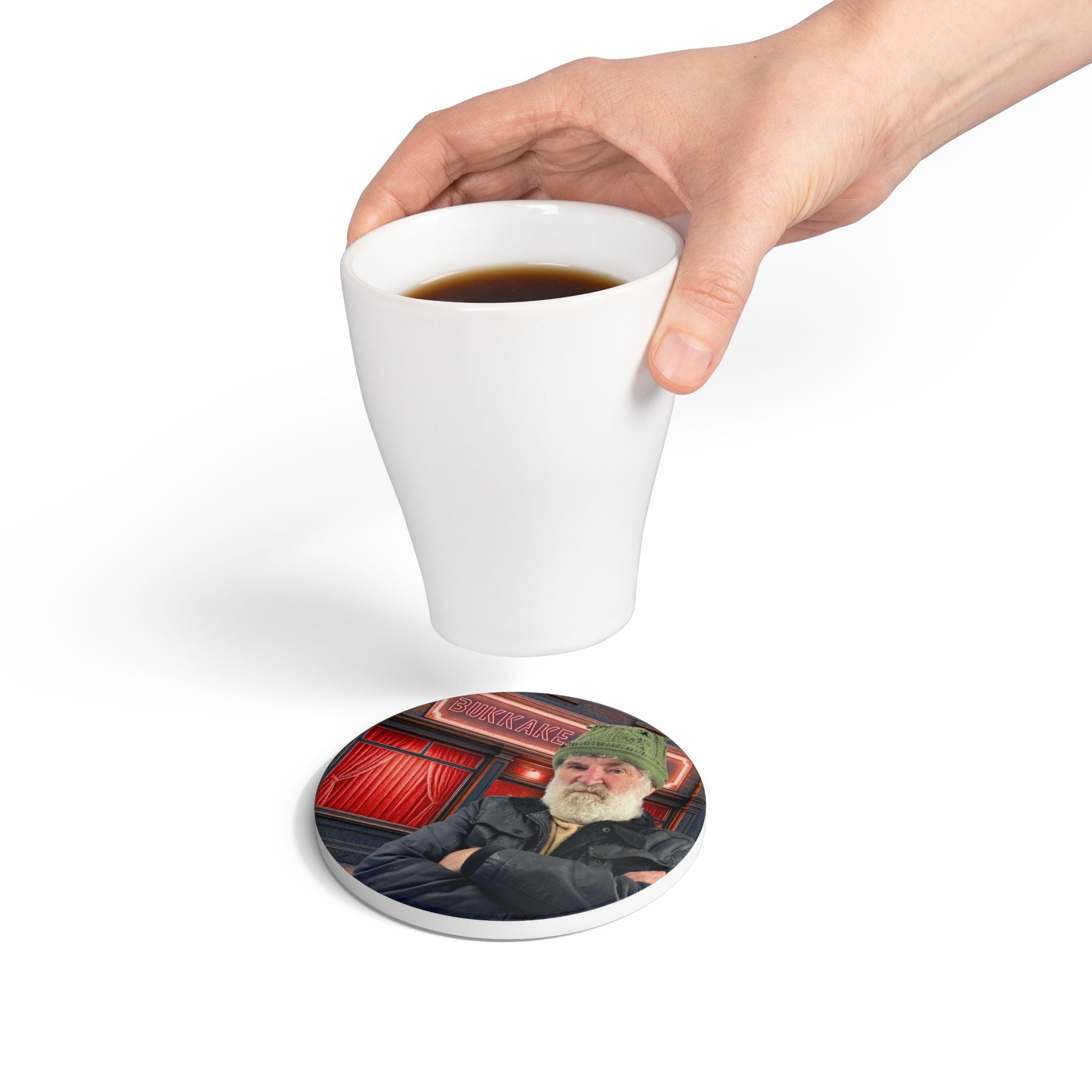 B*****e Ceramic Coaster