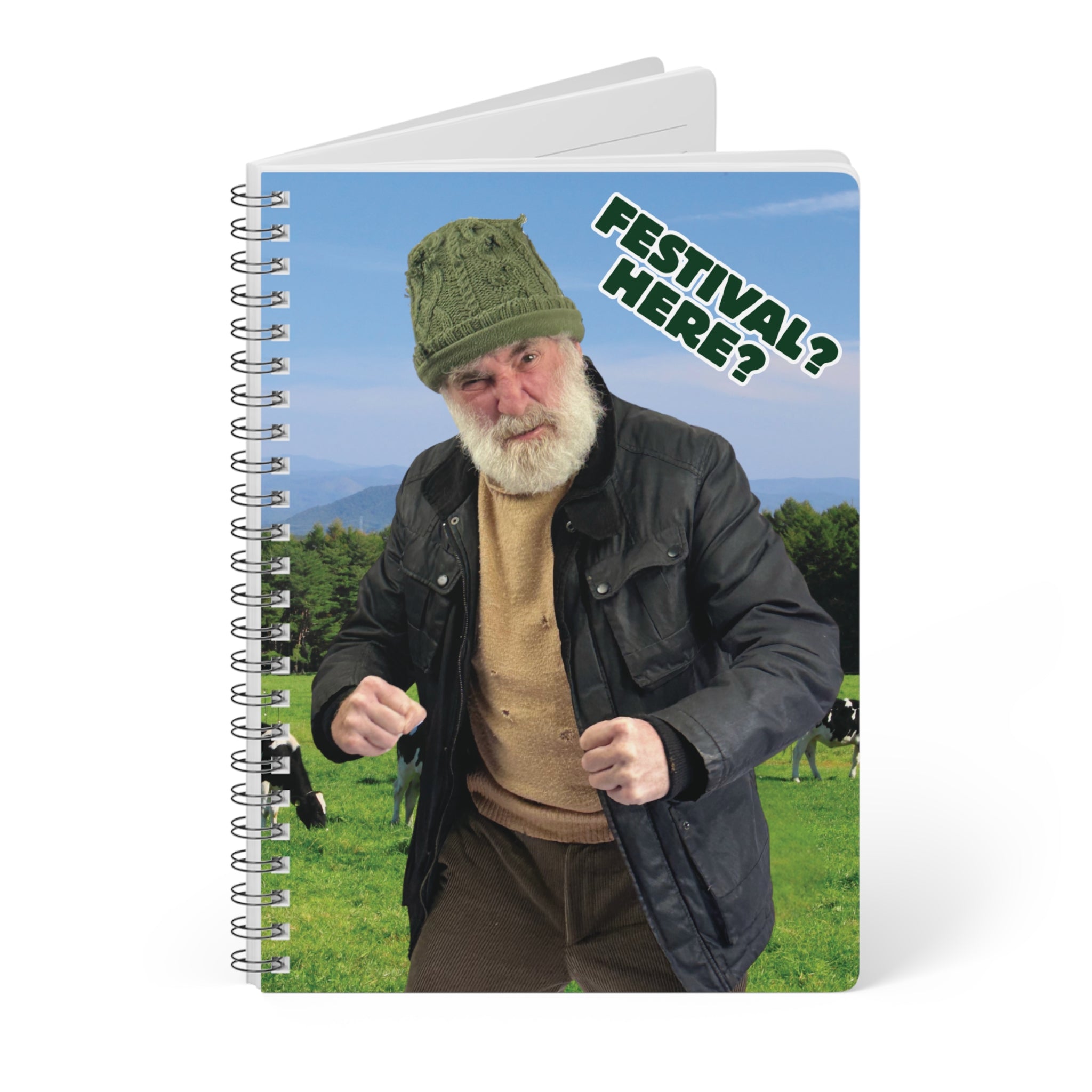 Festival? Here? Wire‑bound Notebook