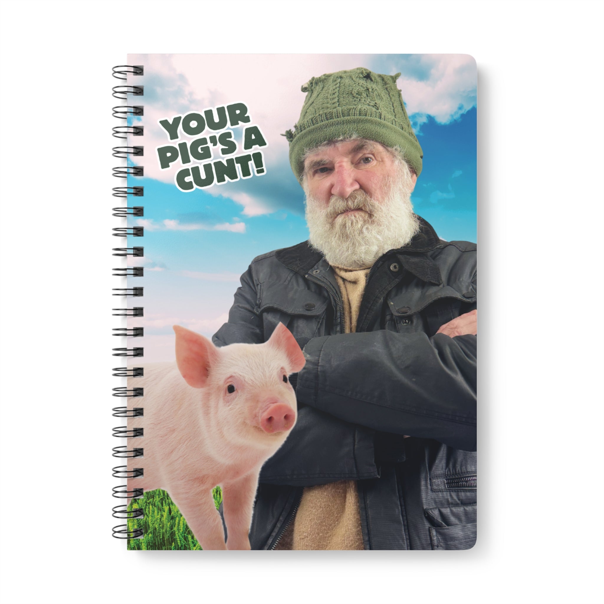 Pig Wire‑bound Notebook