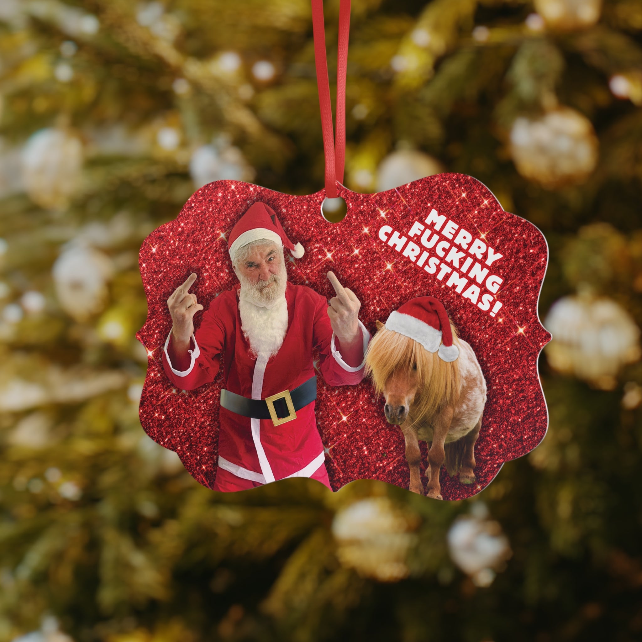 Merry F*****g Christmas! Tree Ornament