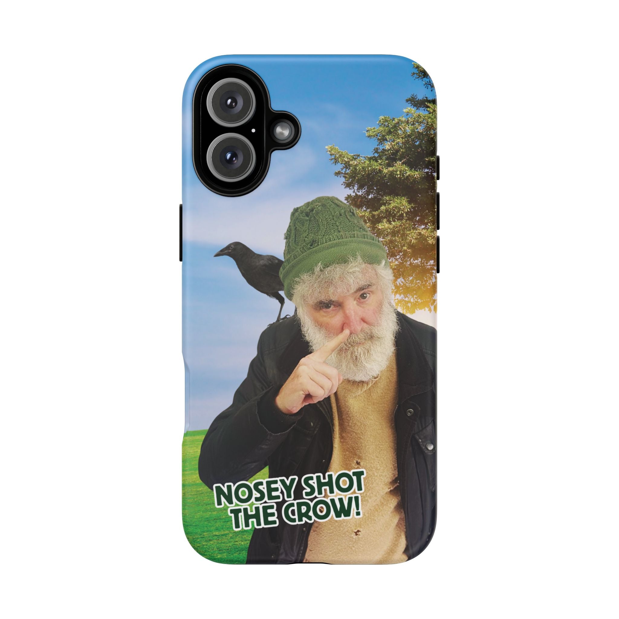 Nosey Shot The Crow! Tough Phone Case (iPhone)