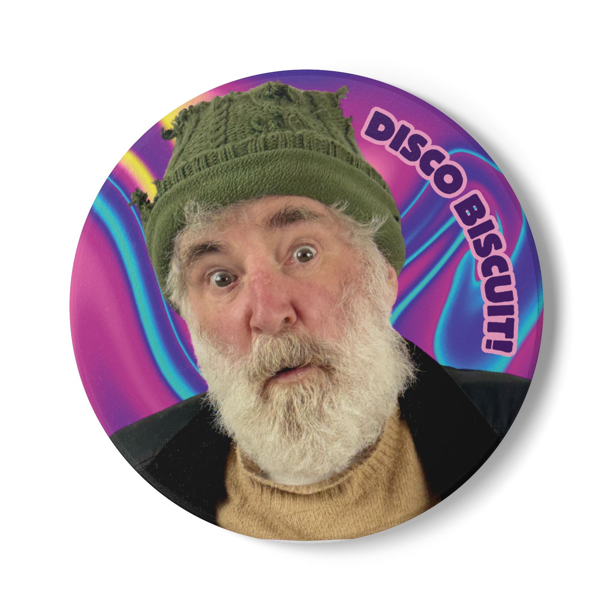Disco Biscuit! Ceramic Coaster