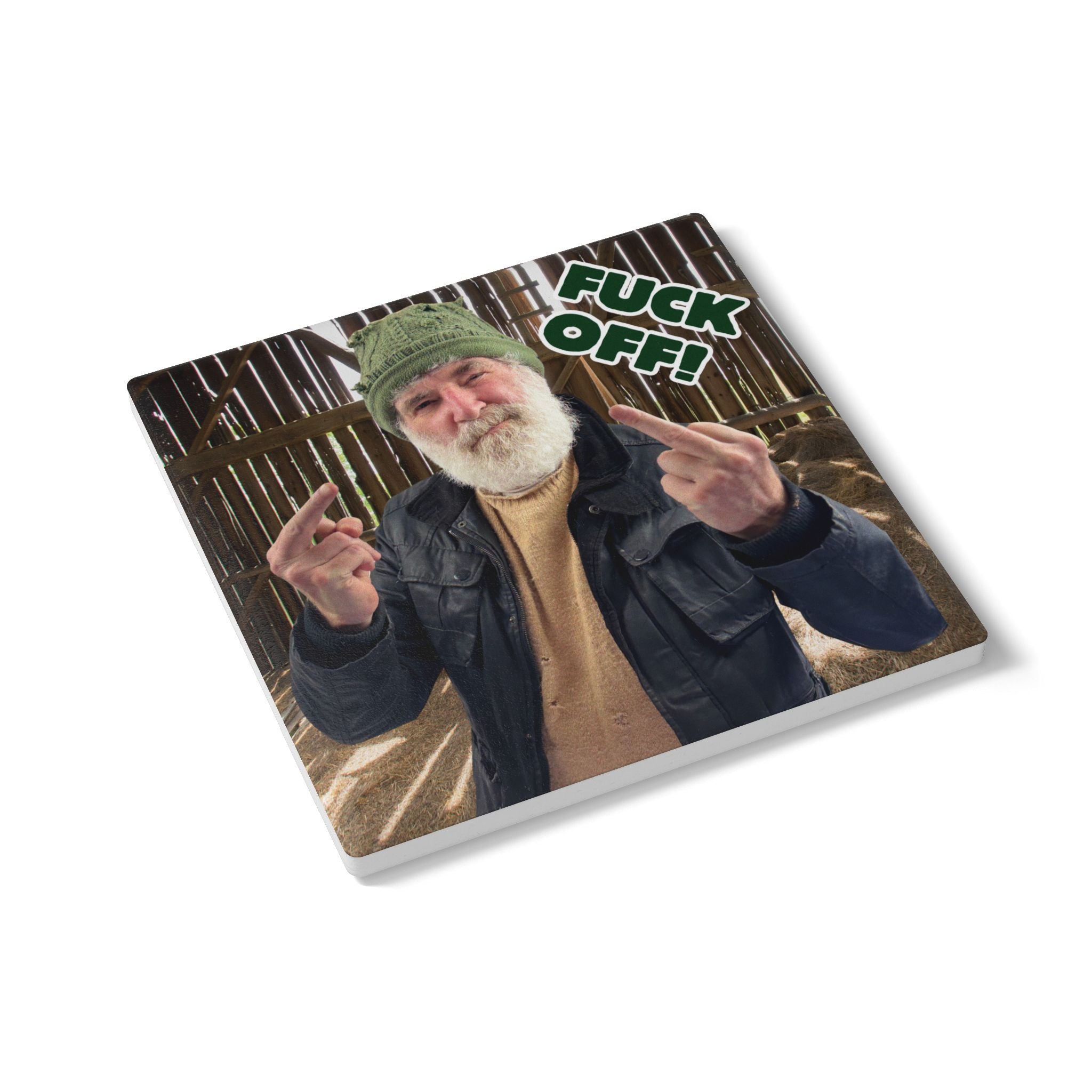 F-Off! Ceramic Coaster