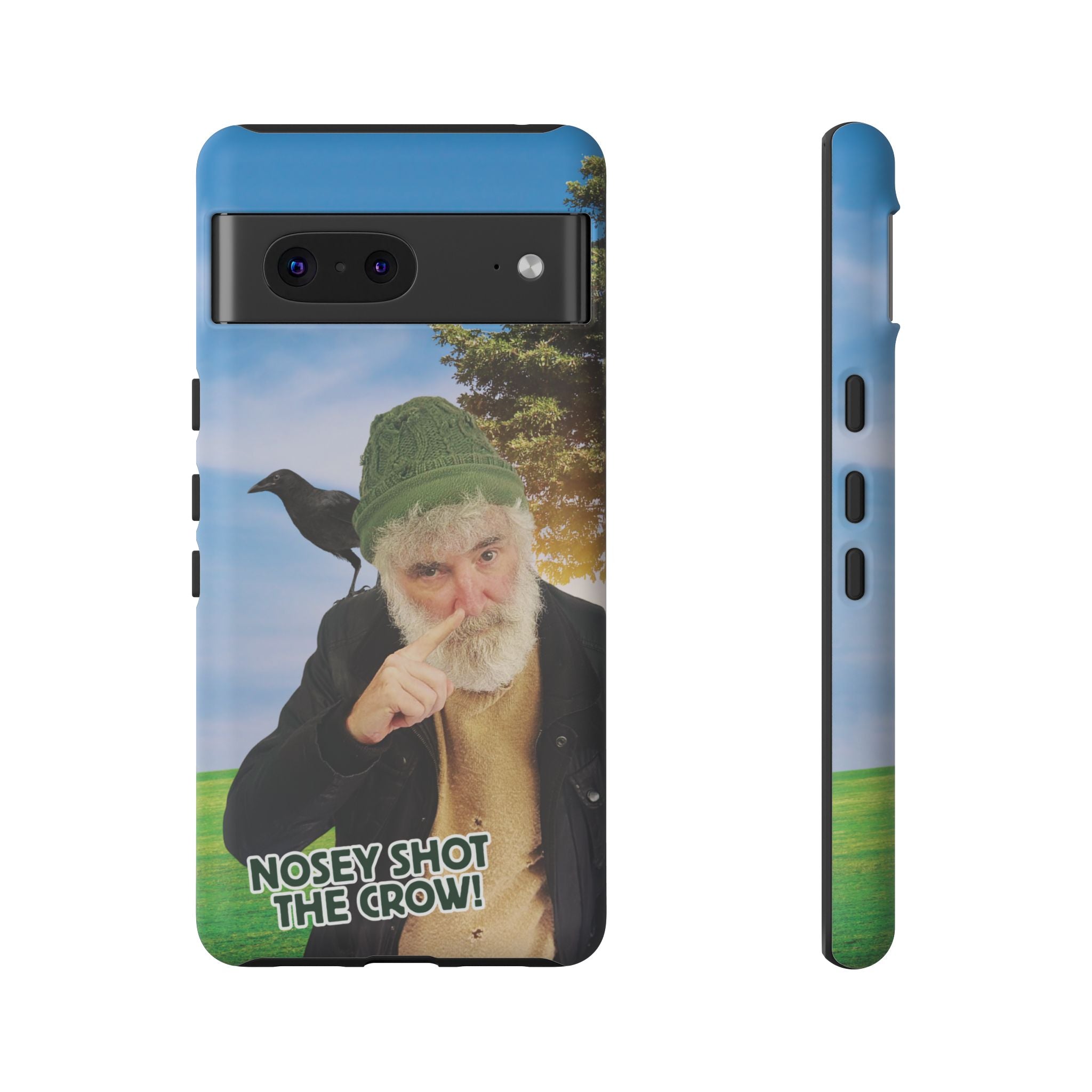 Nosey Shot The Crow! Tough Phone Case (Google Pixel)
