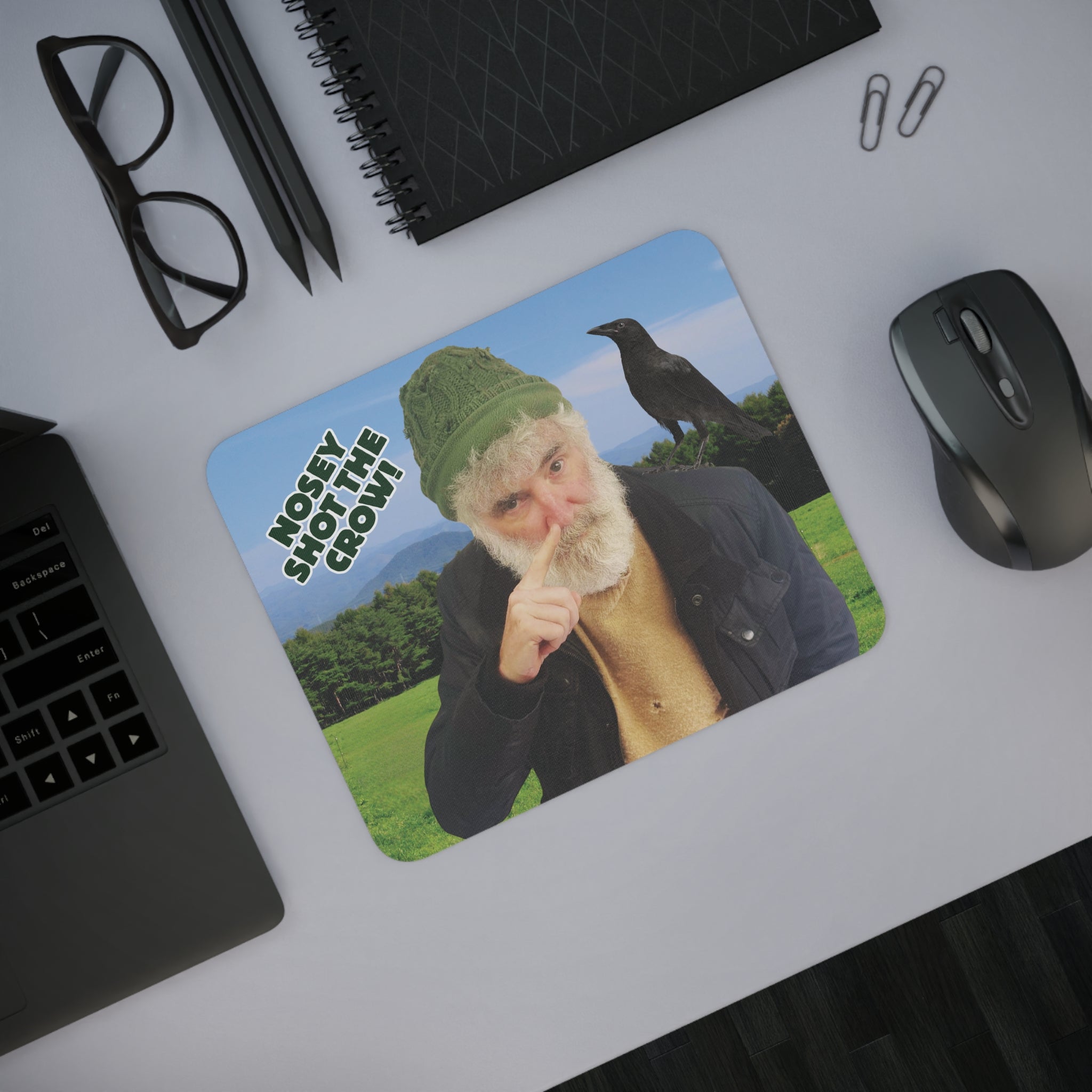Nosey Shot The Crow! Mouse Pad