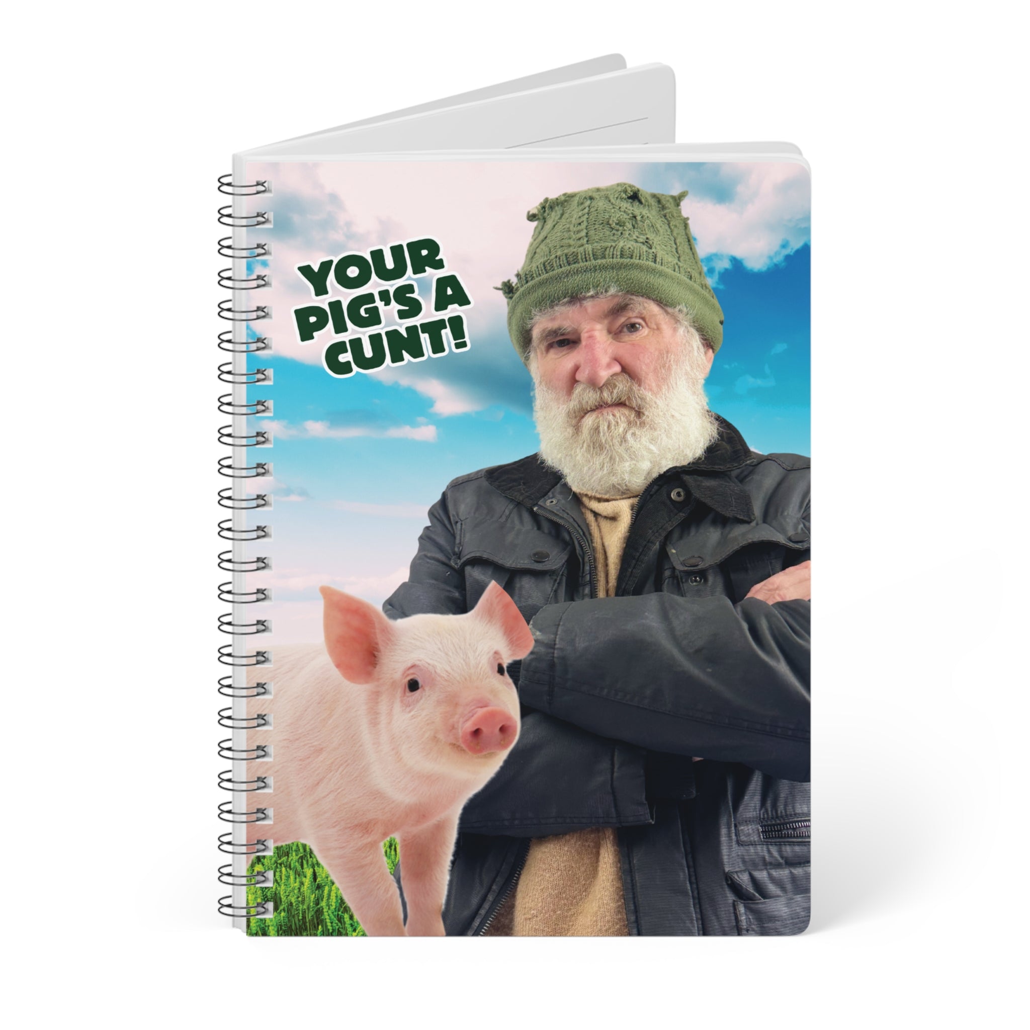 Pig Wire‑bound Notebook