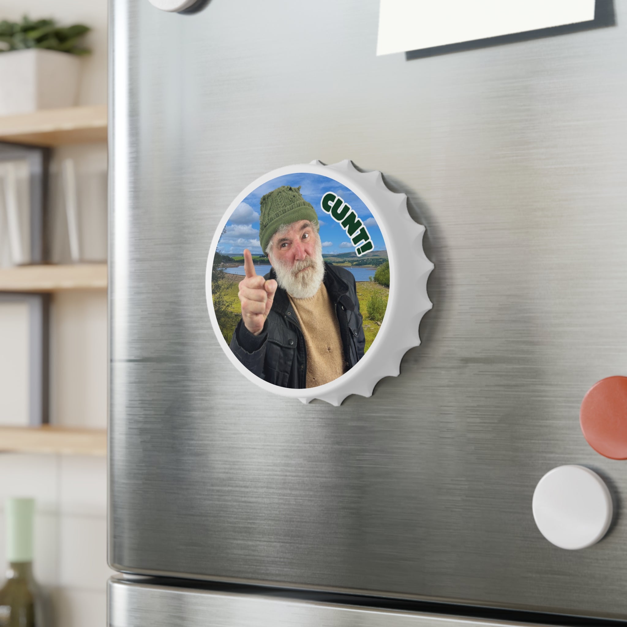 C...! Fridge Magnet Bottle Opener