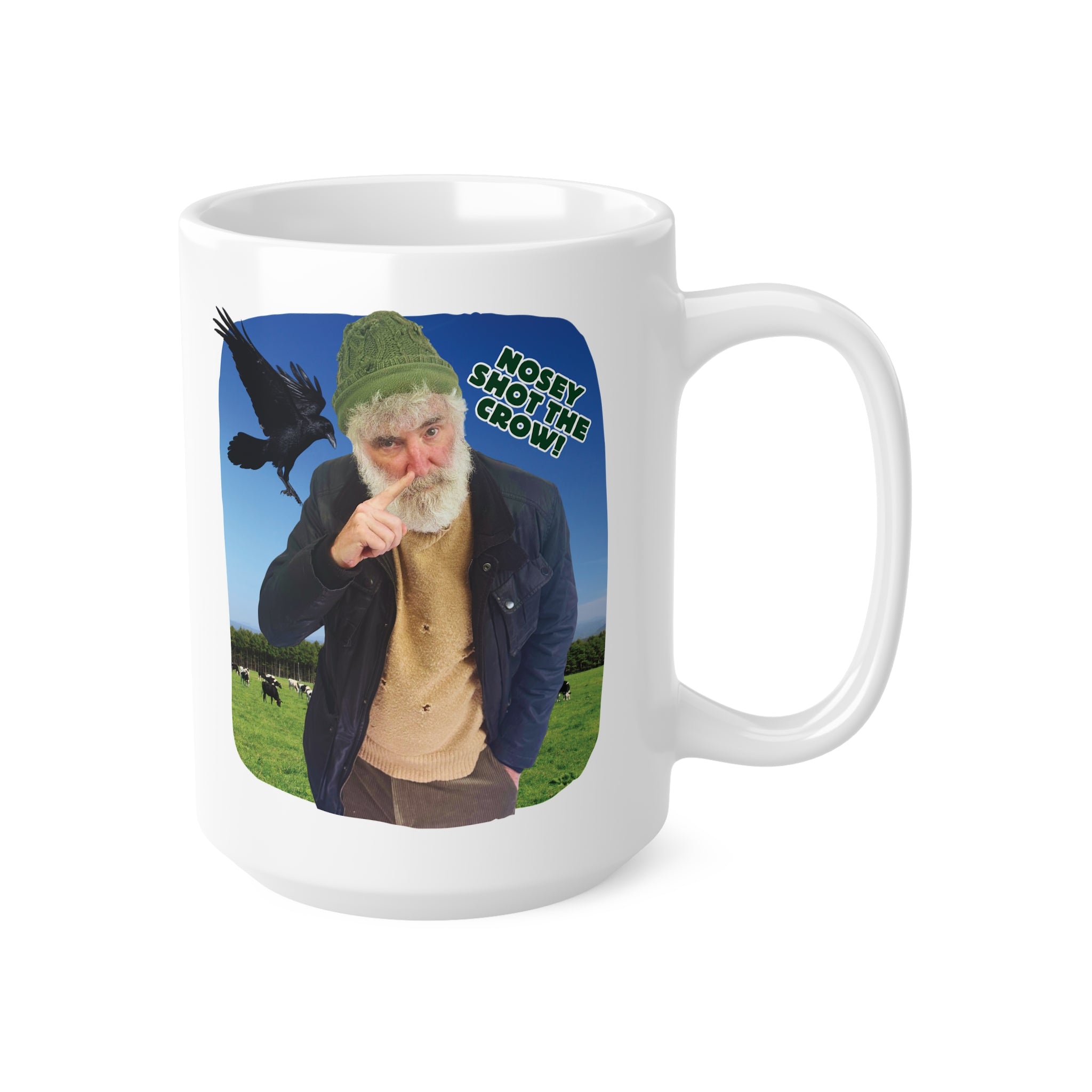 Nosey Shot The Crow! Ceramic Mug